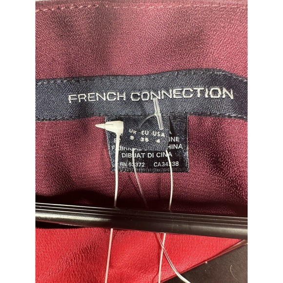 FRENCH CONNECTION T-SARAH COLOR BLOCK SILK DRESS, Pink/SPCE,Size 4, MSRP $178 - Picture 3 of 7